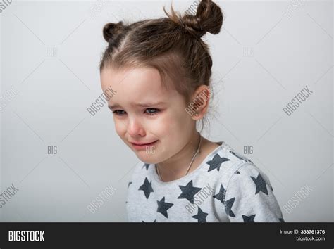 Crying Little Girl Image And Photo Free Trial Bigstock