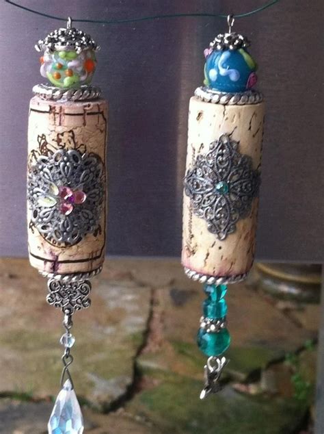 Wine Bottle Cork Crafts 3 Wine Cork Jewelry Cork Crafts Wine Cork