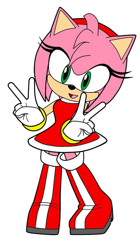 How To Draw Human Amy Rose Anime Amy Rose Coloring Page Trace Drawing