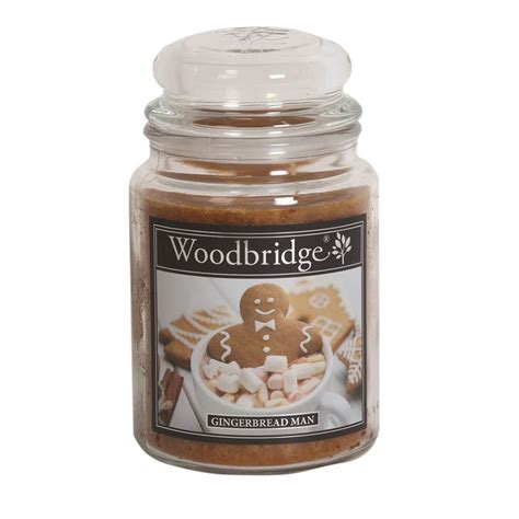 Woodbridge Gingerbread Man Large Jar Candle Wlj036 Candle Emporium