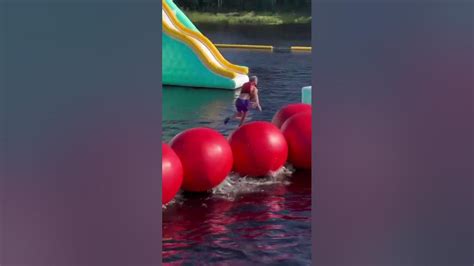 Big Red Balls Wipeout Challenge 🤩💦 Shorts Youtube