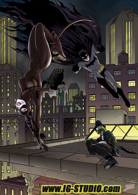 Catwoman Batman Penguin By Soyivang On Deviantart