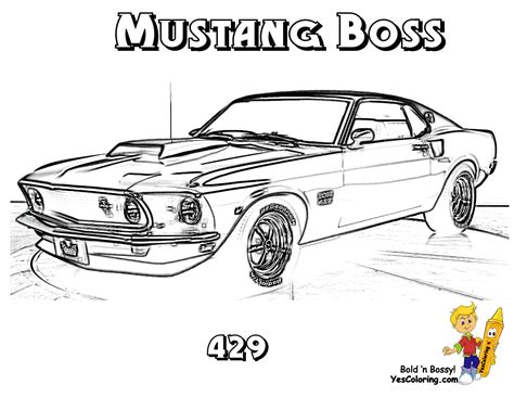 Mustang Printable Mustang Cars Coloring Pages - picture.idokeren