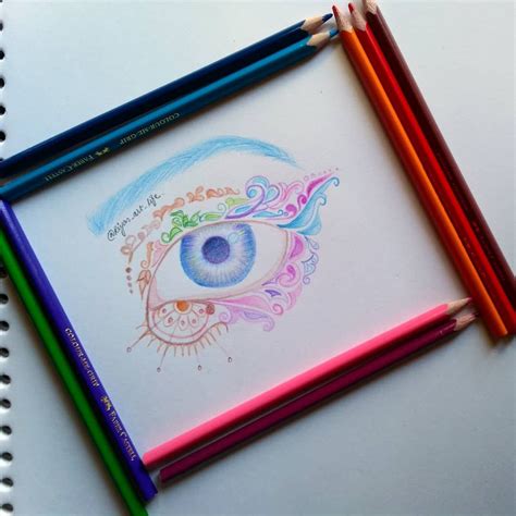 Colorful Dream Eye ️ Hows It 😃😃 Pencil Drawings Drawings Art