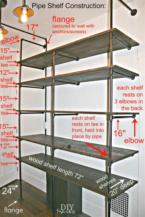 Tips For Making A Diy Industrial Pipe Shelving Unit Page 2 Of 2 Diy