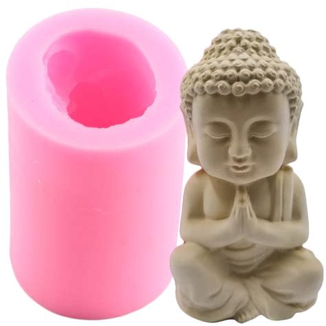 Kaufe Buddha Design Kerze Seife Harz Silikon Form DIY Aromatherapie