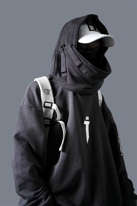 Japanese Cyberpunk Techwear Hoodie For Men Streetwear Etsy