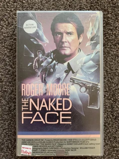 The Naked Face Ex Rental Vhs Video Tape Roger Moore James Bond