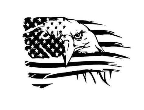 Eagle Through Flag Svg Etsy In 2021 American Flag Art American