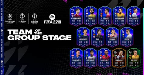 Fut Team Of The Group Stage Fifa 22 Ultimate Team Totgs Ea Sports