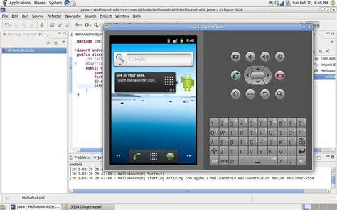 Android Sdk Emulator Android 233 Running In Eclipse On A Okubax