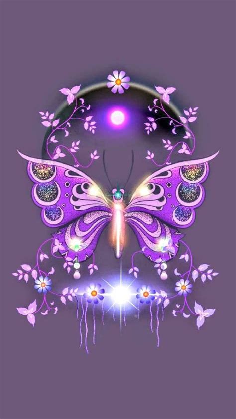 Pin By Nadine On Blue And Purple Bling Wallpaper Butterfly Wallpaper