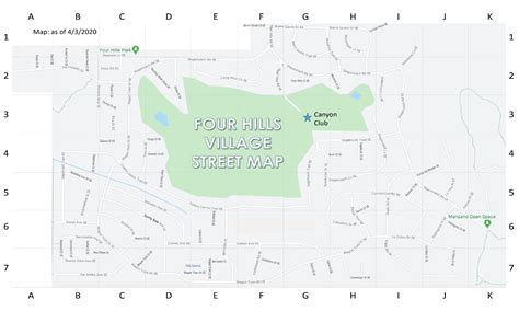 The Original Street Names Of Four Hills Village — Clay Coda