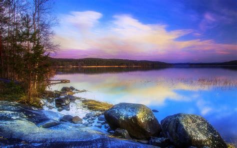 Lake of Dreams HD desktop wallpaper : Widescreen : High Definition