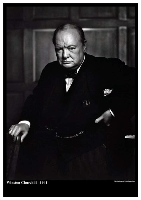 Winston Churchill 1941 2 A4 Size Glossy Portrait Print
