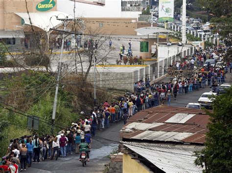 This Is A Food Line In Venezuela Business Insider