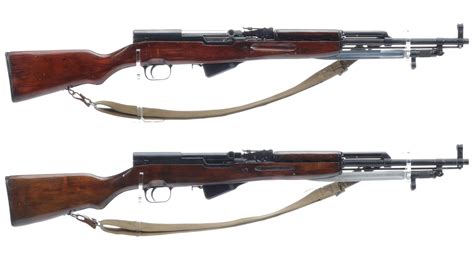 Two Tula Arsenal Sks Semi Automatic Rifles