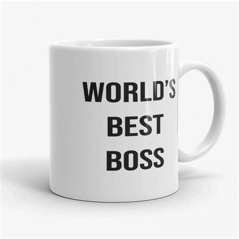 The Office World S Best Boss Dunder Mifflin Mug Mugs Best Boss Worlds Best Boss