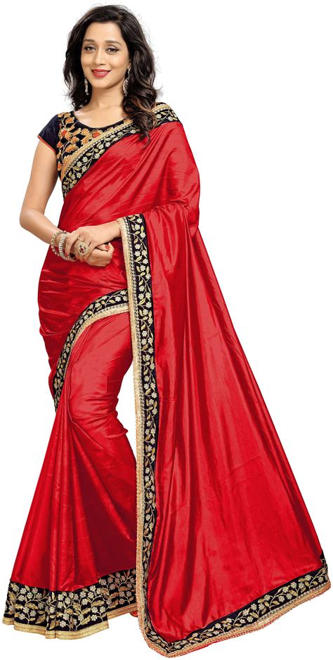 Buy Bigben Textile Universal Silk Party Wear Saree With Blouse At 67 Off Paytm Mall