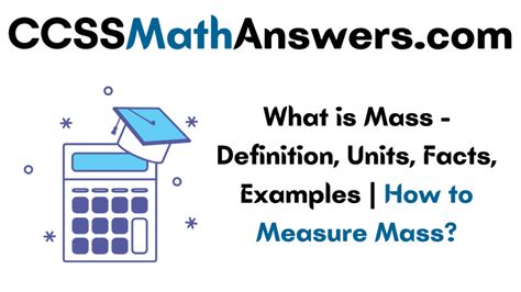 What Is Mass Definition Units Facts Examples How To Measure Mass