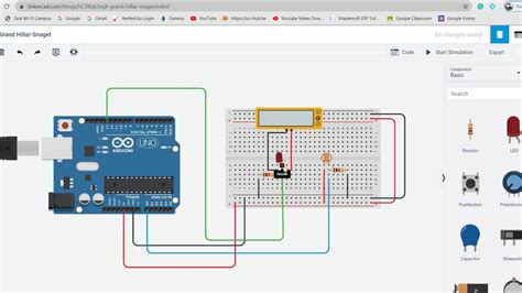 Interfacing Of LED And Photoresistor With Arduino Using Tinkercad