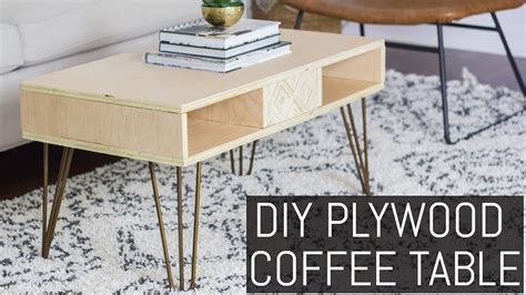 Diy Plywood Coffee Table Youtube