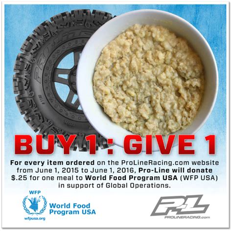 World food program usa, before 2010 known as friends of the world food program, 34 works to solve global hunger, building a in an interview, an employee of the wfp stated: Pro-Line Teams Up With The World Food Program USA (WFP USA ...