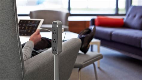 Scosche's baselynx vertical charging station lets you organize and simultaneously charge up to three iphones, ipads, or gaming systems. Thread Freestanding Power Outlet | Steelcase