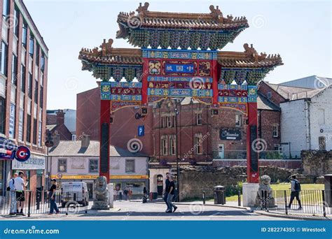 El Arco Chino Cerca De Stowell Street Chinatown En La Ciudad De