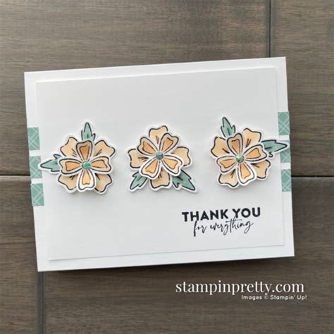 Thank You Card By Mary Fish Using The Flowers Of Friendship Punch