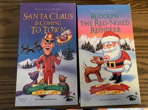 Christmas Classics Series 2 Vhs Set Rudolph Santa Claus Is Coming 699