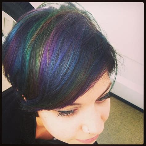 Iridescent Envy Rainbow Hair Color Ideas Popsugar
