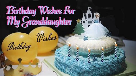 Find images of happy birthday card. Birthday Wishes For My Granddaughter - YouTube