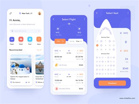 Flight Booking - App Concept | Flight booking app, Booking app, Travel app