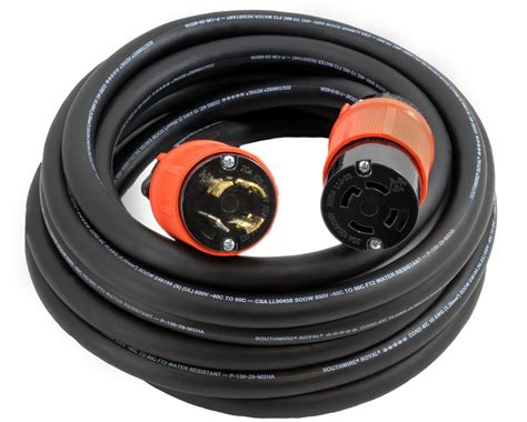 Ac Works L14 30 Generator Power Extension Cord Ac Connectors