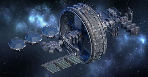 Modular Space Station Complex 3d Space Unity Asset Store