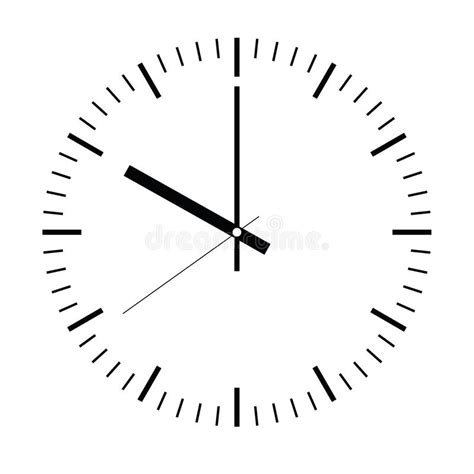 Clock Face Blank Hour Dial With Hour Minute And Second Hand Dashes