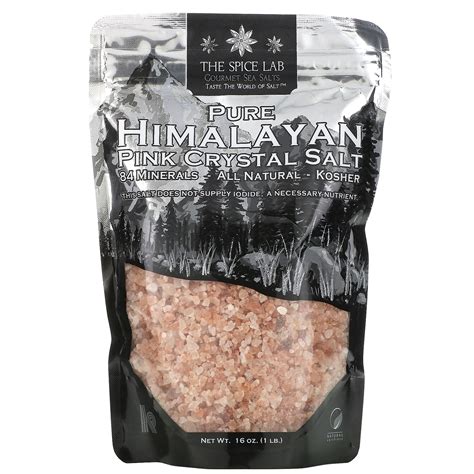 The Spice Lab Pure Himalayan Pink Salt Coarse 16 Oz IHerb
