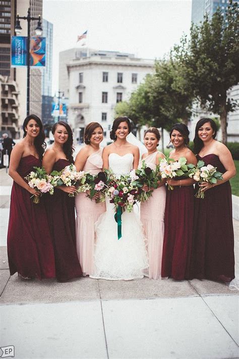 20 Breathtaking Burgundy Bridesmaid Dresses For Fall Weddinginclude
