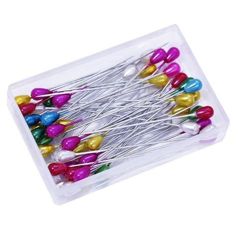 100pcs Extra Long Pearl Head Pin Straight Sewing Pins For Corsage
