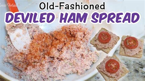 Deviled Ham Spread Recipe Ham Salad Vintage Recipe Frugal Recipe Youtube
