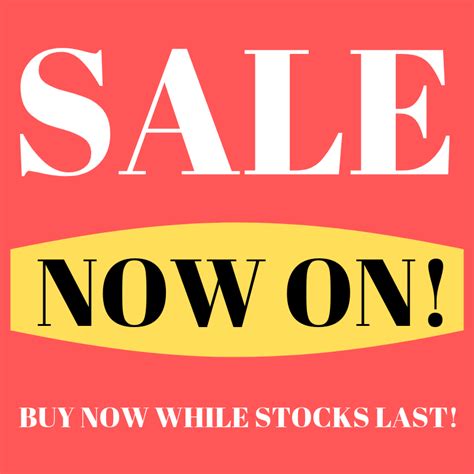 Should it be while stock lasts or while stocks last? Have a look at our clearnace stock on line! Ask about our ...