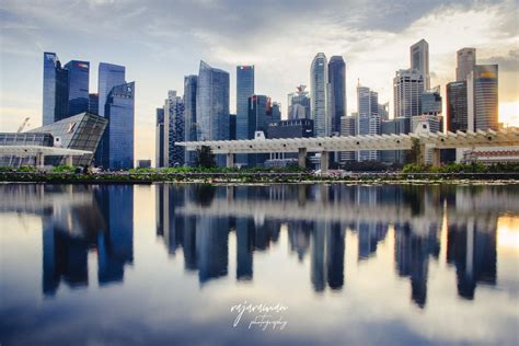 Reflections Of The Singapore Cityscape Oc City Cities Buildings