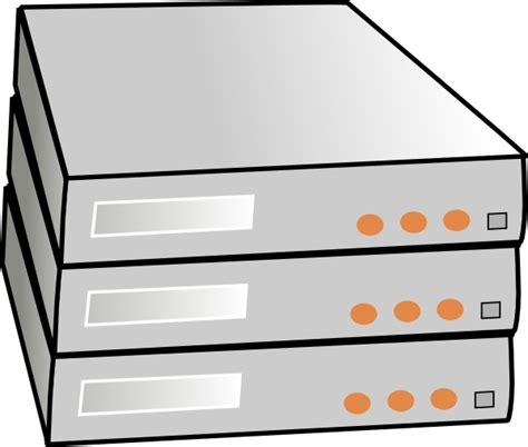 X86 Rack Servers Clip Art Free Vector In Open Office Drawing Svg Svg
