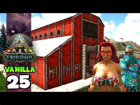 Construindo Um Celeiro Lindo Ark Fjordur Vanilla Youtube