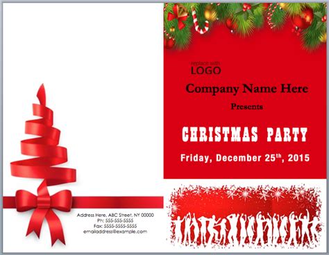 Christmas Party Brochure Templates Word Templates