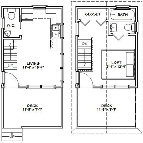 12x16 Tiny House 364 Sq Ft Pdf Floor Plan Model 3