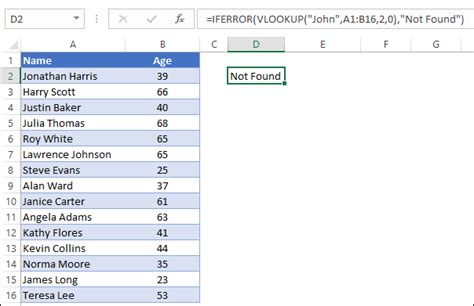 How to use IFERROR with VLOOKUP to Replace #N/A Error [Excel Formula]