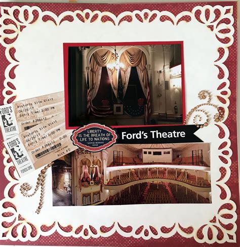 Instant card making downloads : fords theater - Scrapbook.com | Card making, Historical ...