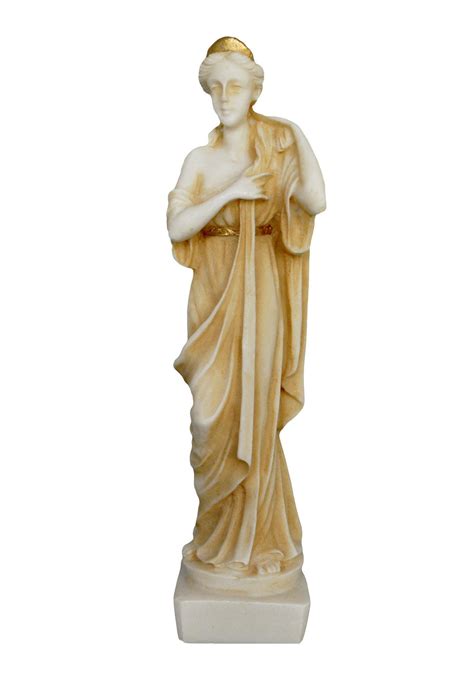 Artemis Goddess Of Hunt Alabaster Aged Small Sculpture Diana Etsy